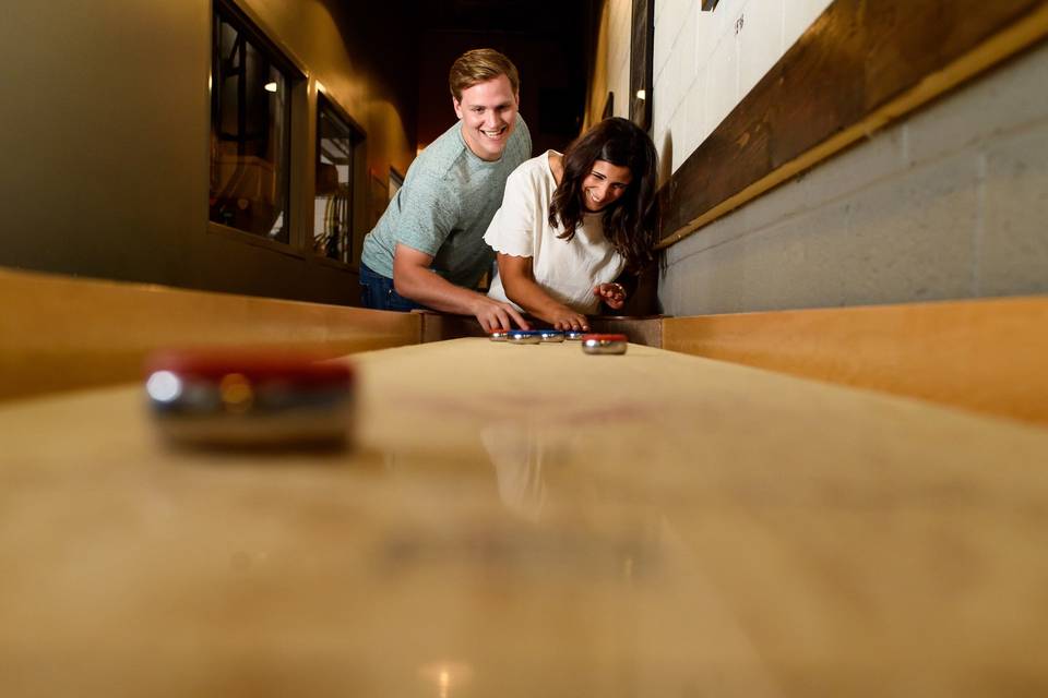 Shuffle board engagement!