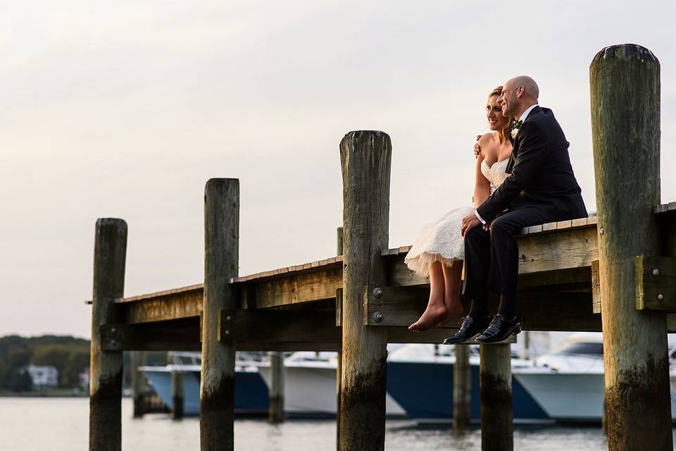 On the dock