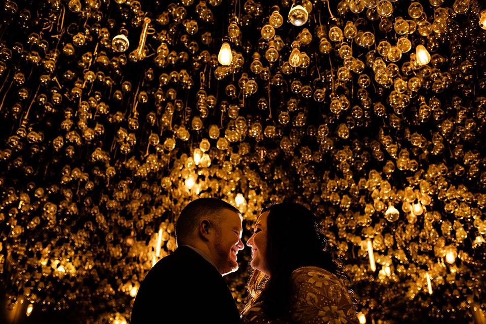 Unique couple portrait.