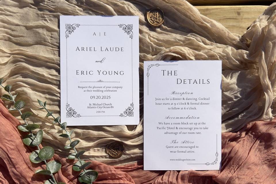 Classic Vintage Invitation