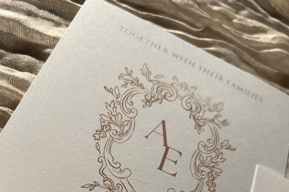 Beige Vintage Invitation