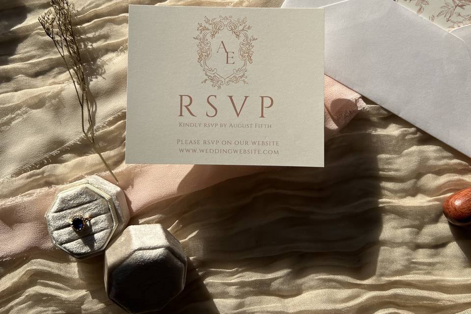 Beige Vintage Invitation