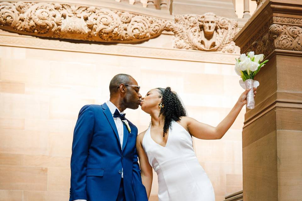 Bride and Groom in Albany NY