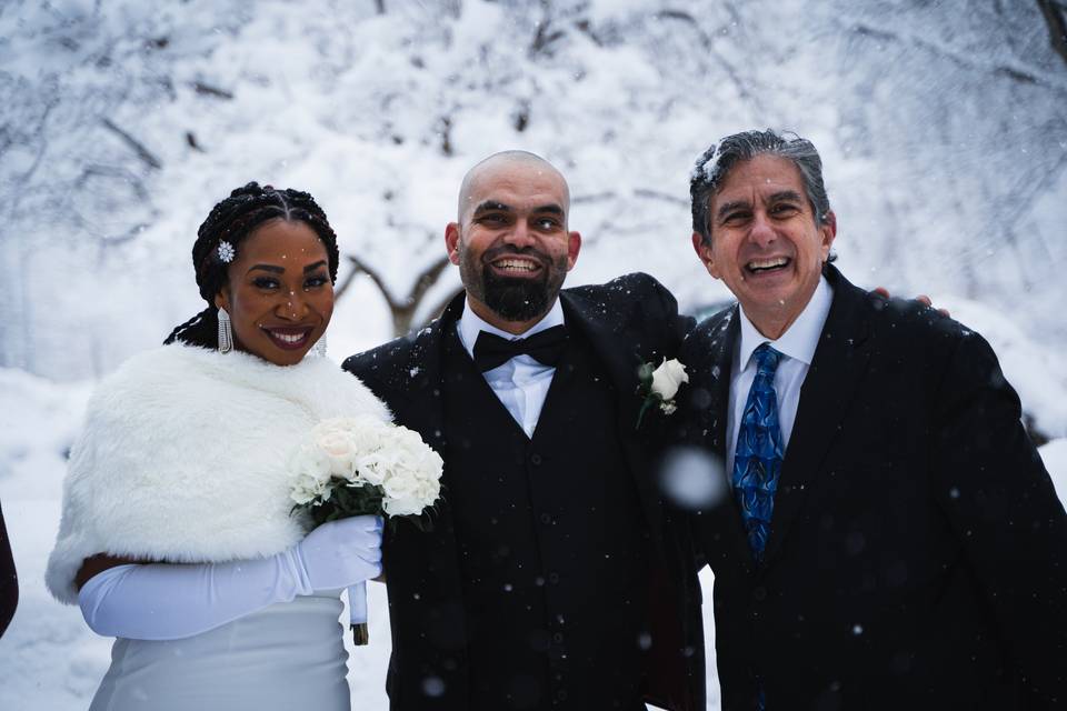 Love and snow in the Park