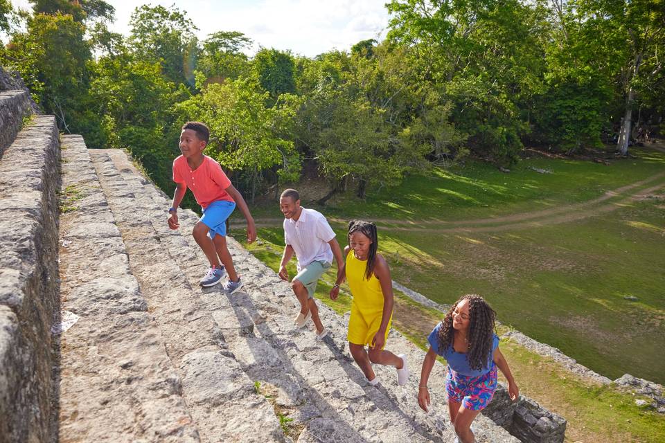 Family Visiting Belize Temple