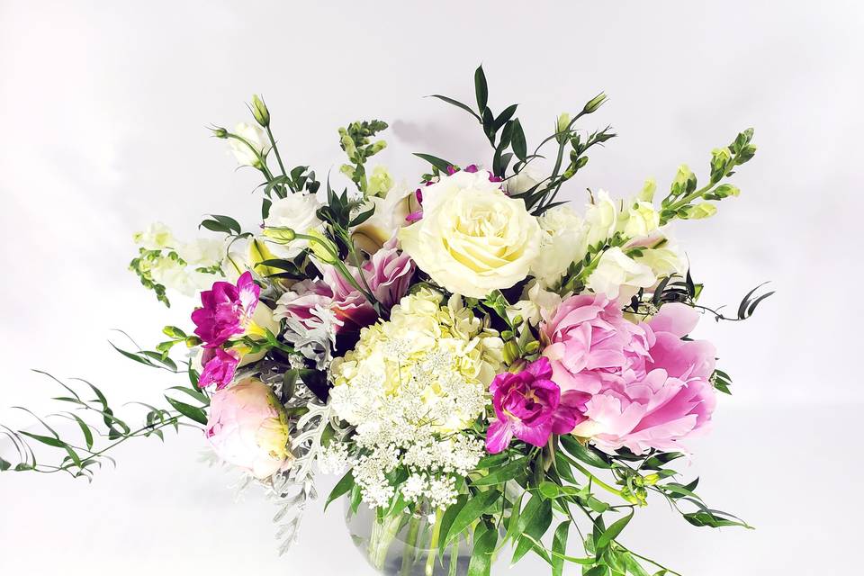 Peony centerpiece