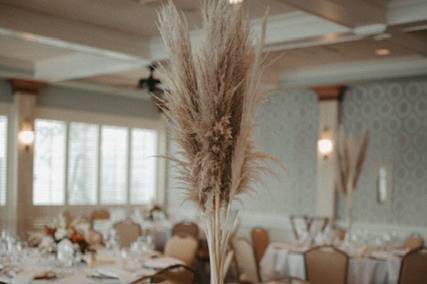 Tall vase of Pampas Grass