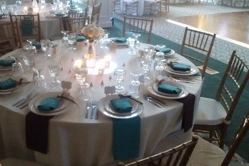 Table setting for the guests