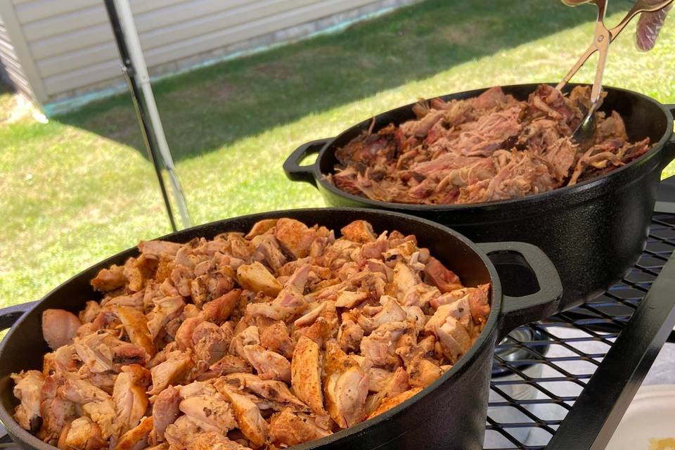 Chicken and Pulled Pork