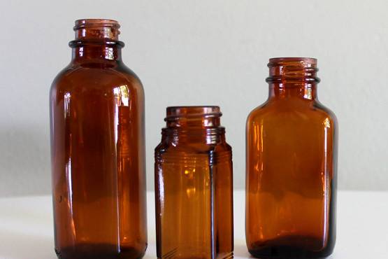 Amber Medicine Bottles