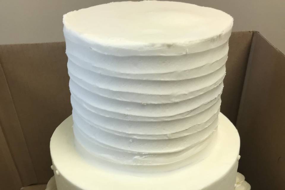 Clear design cake