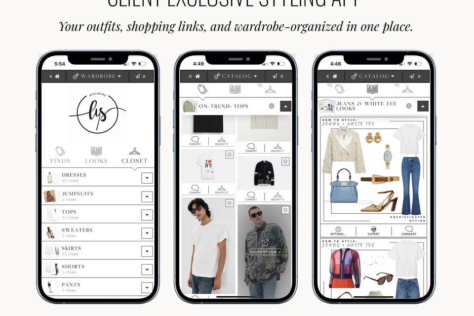 Client Exclusive Styling App