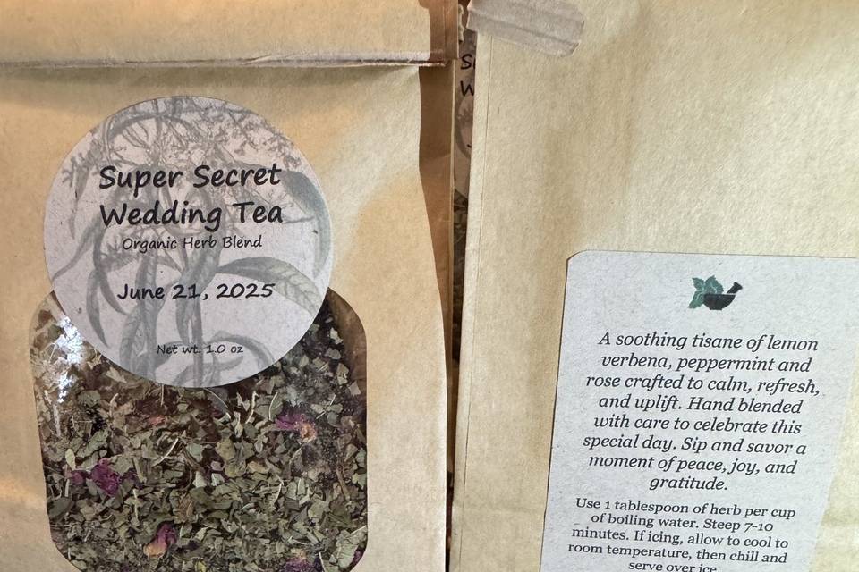 All organic ingredients