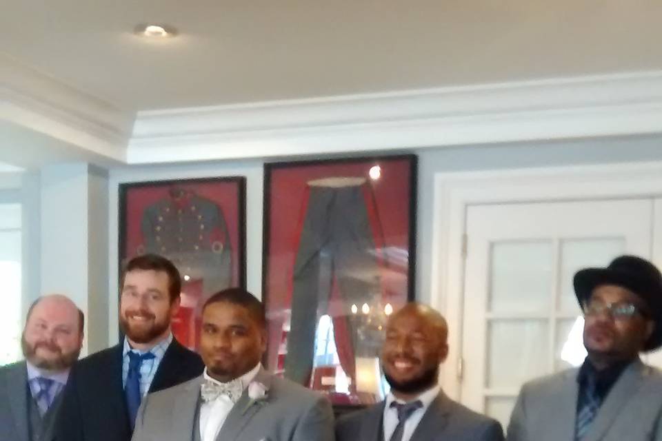 Groom and groomsmen