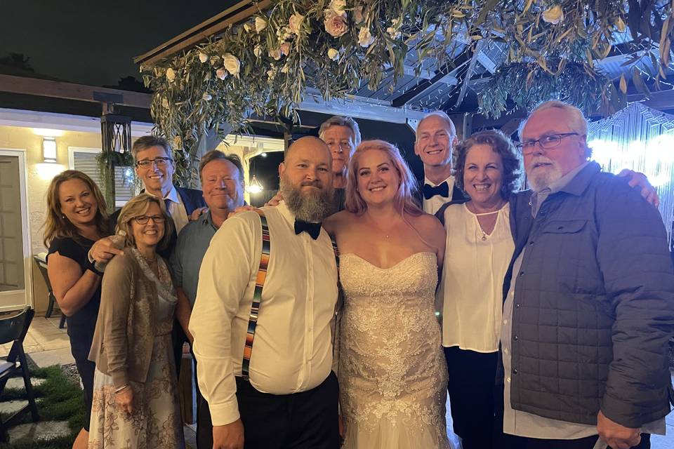 Backyard wedding in Clairemont