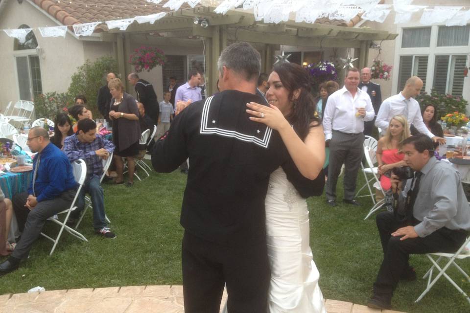 Backyard wedding