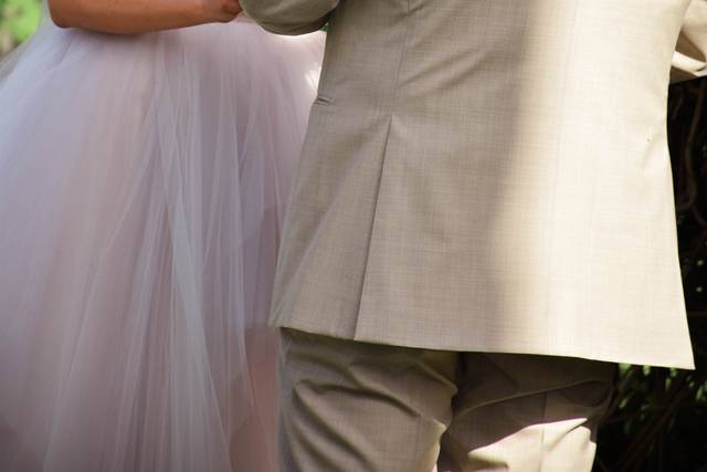 The bride and groom