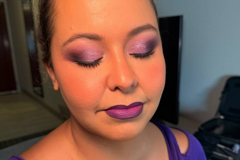 Colorful bride makeup request