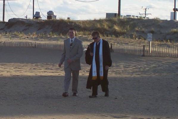 A Beautiful Day for A walk on the Beach at Sandbridge VA.