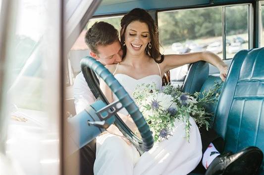 Newlyweds car