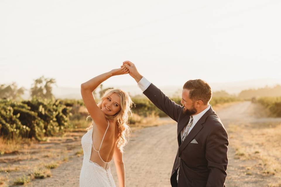 Sunset couple photo