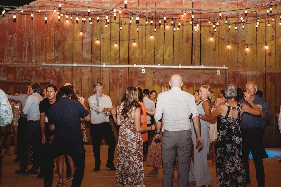 Dancing at reception