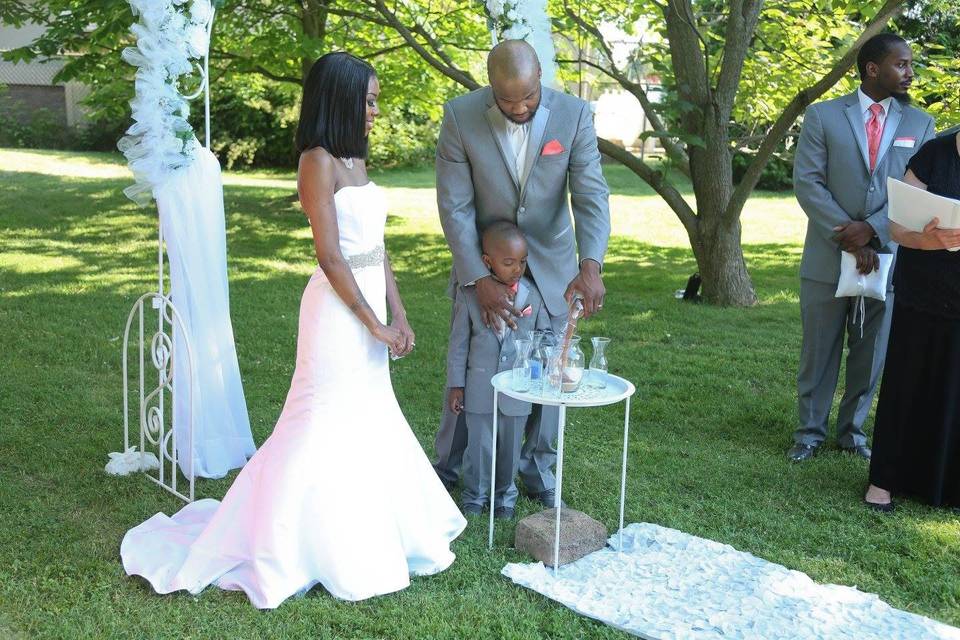 Jumping the Broom hand fasting