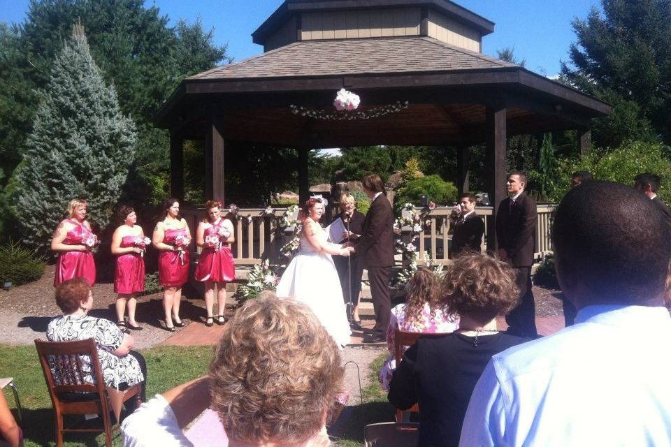 Lilac Arches wedding