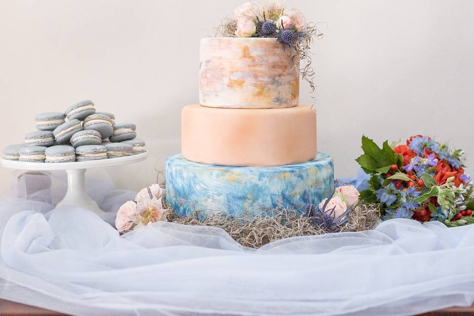 Degas Watercolor Cake