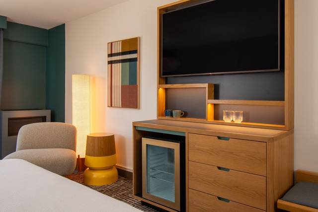 TV Console in guest room