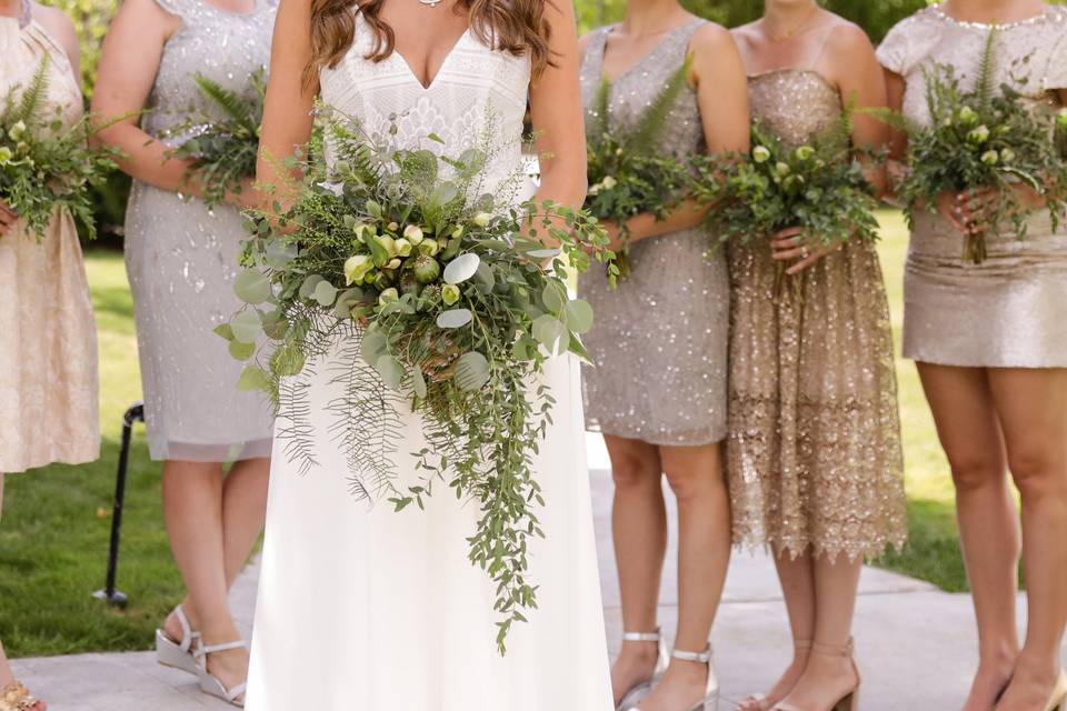 Green bridal Bouquet