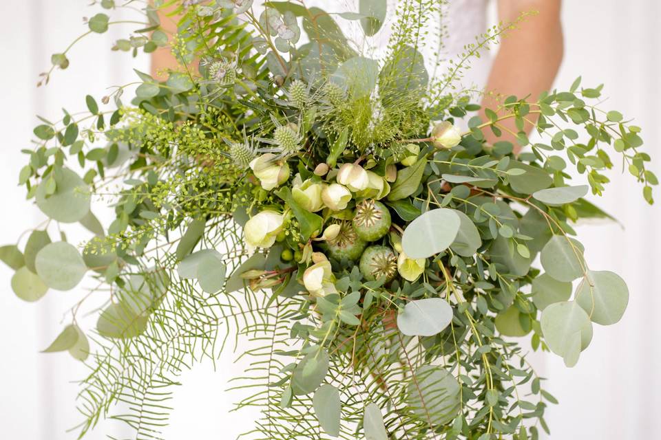 Green bridal Bouquet