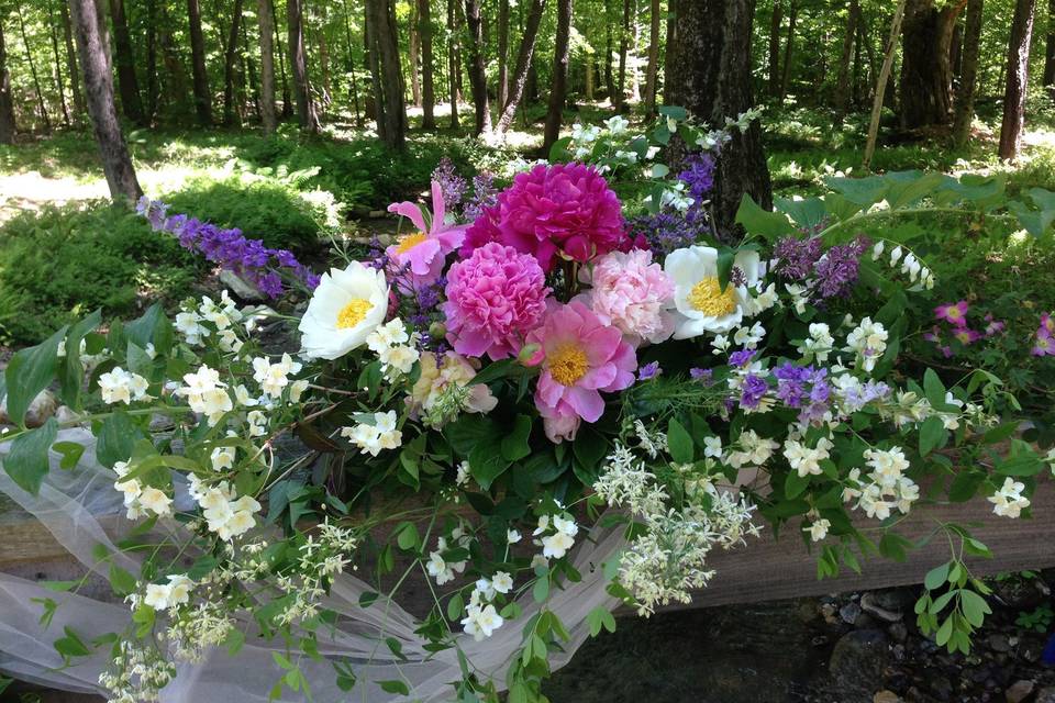 Spring Peony Bridge decor