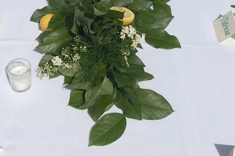 Lemon leaf garland