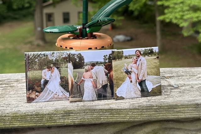 Wedding day photoshoot