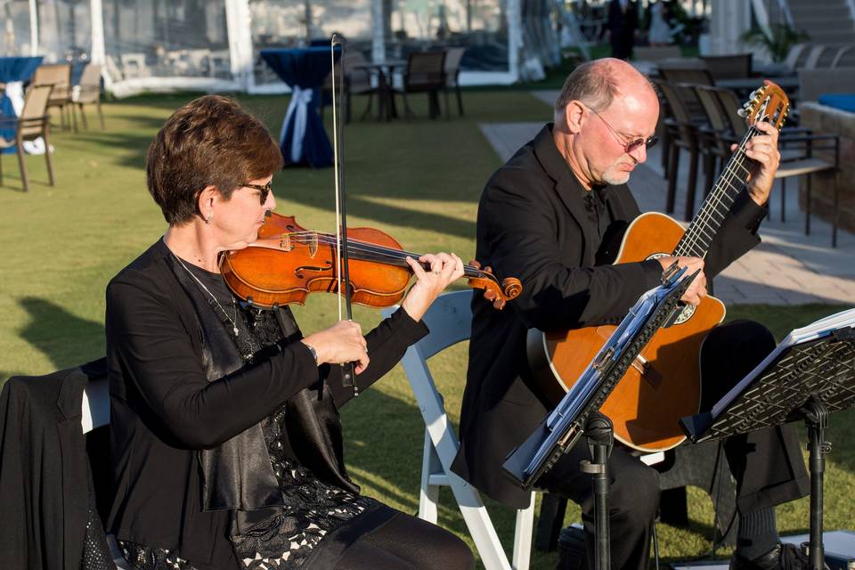 Violinist and guitarist