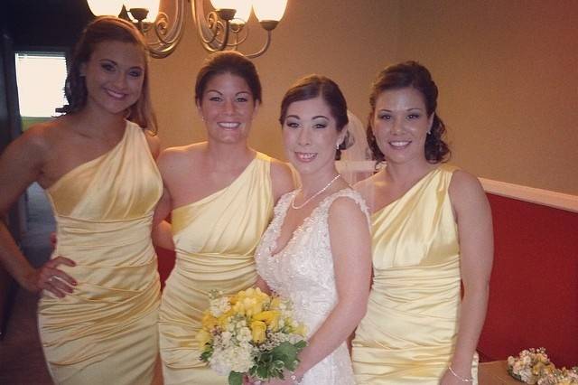 Yellow dresses