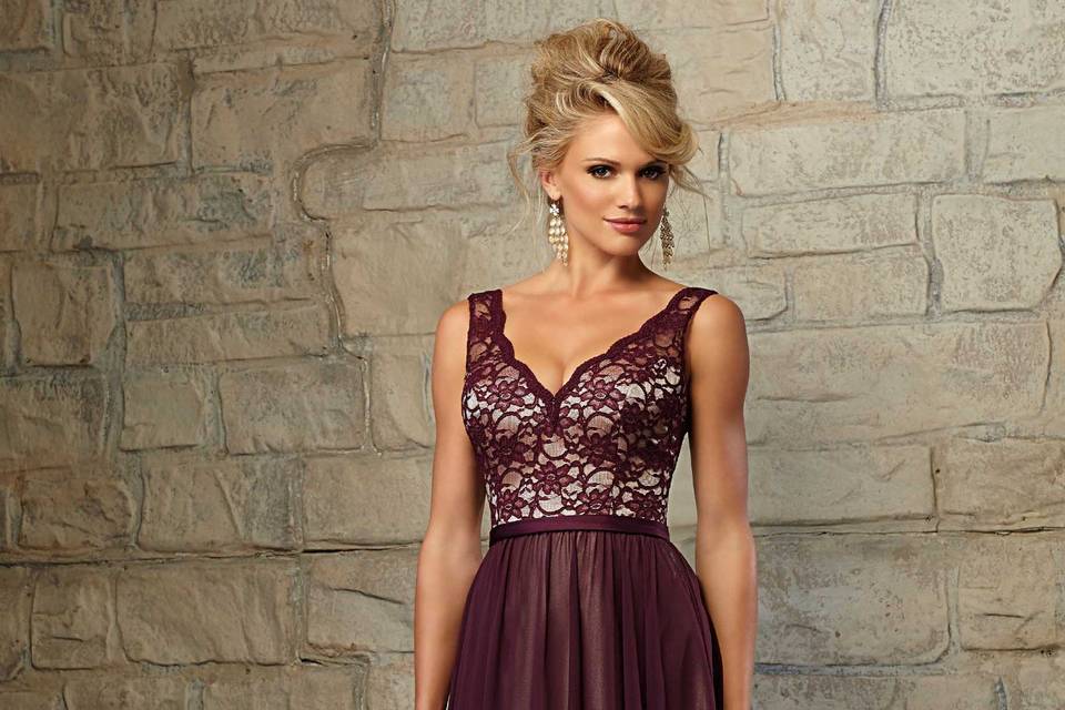 Deep maroon v-neck lace top