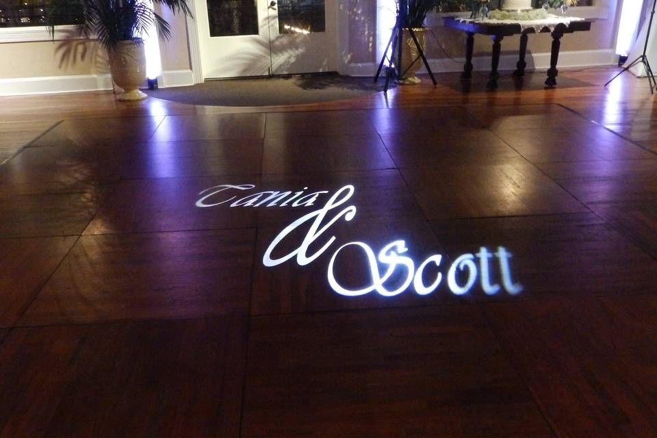 Floor monogram Light design