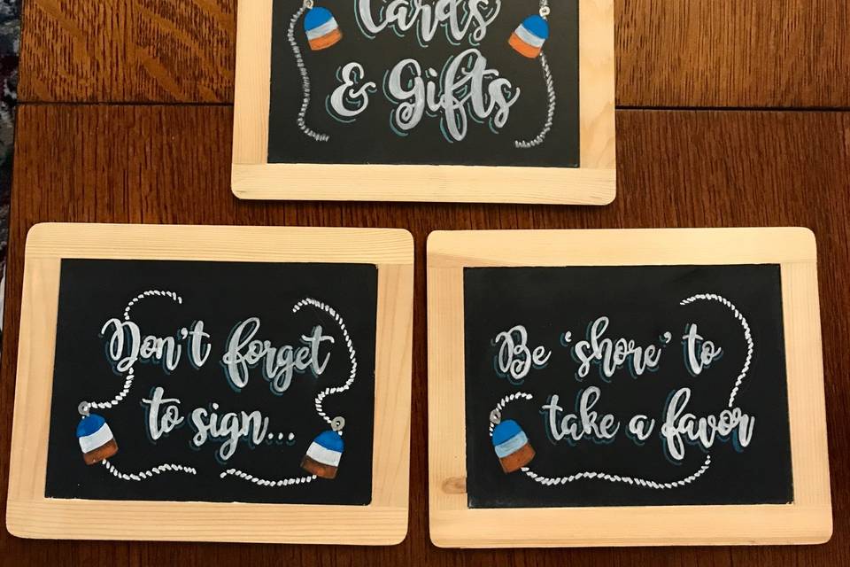 Chalkboard signs