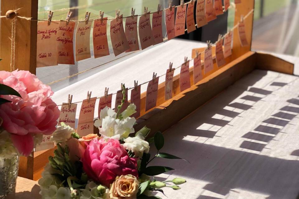 Watercolor placecards