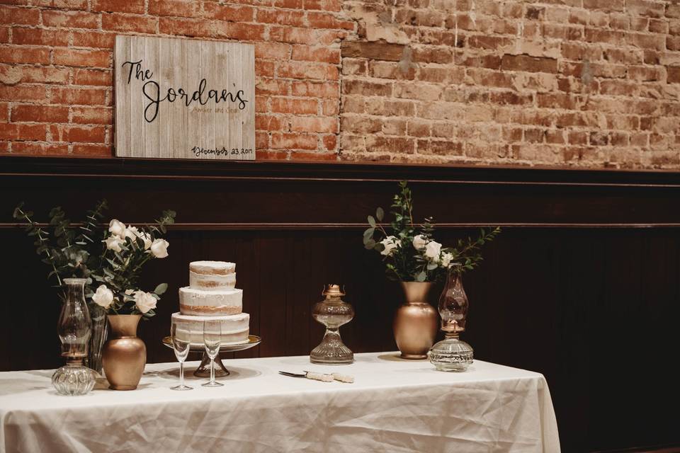 Cake Table + Wedding Details