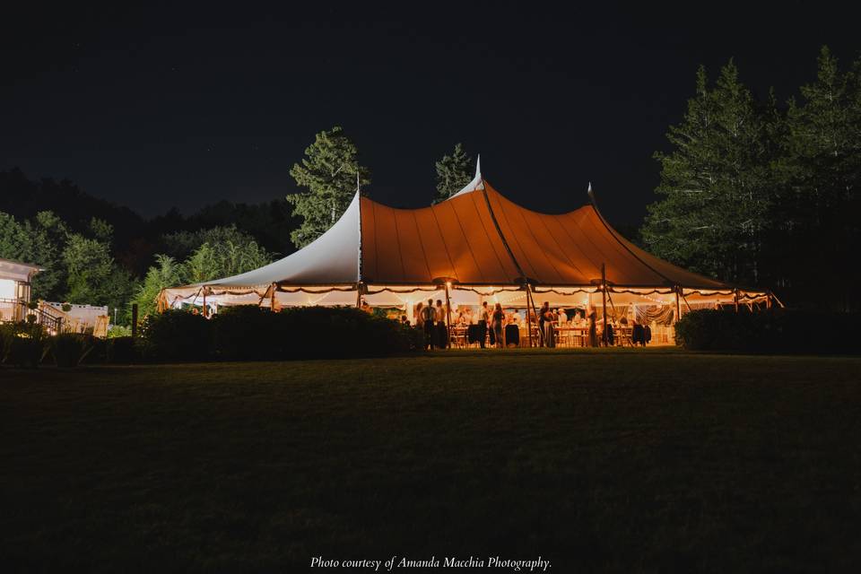 Tent aglow