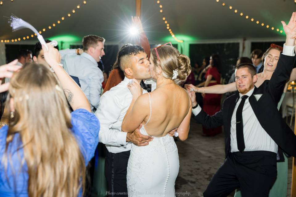 Couple on dance floor