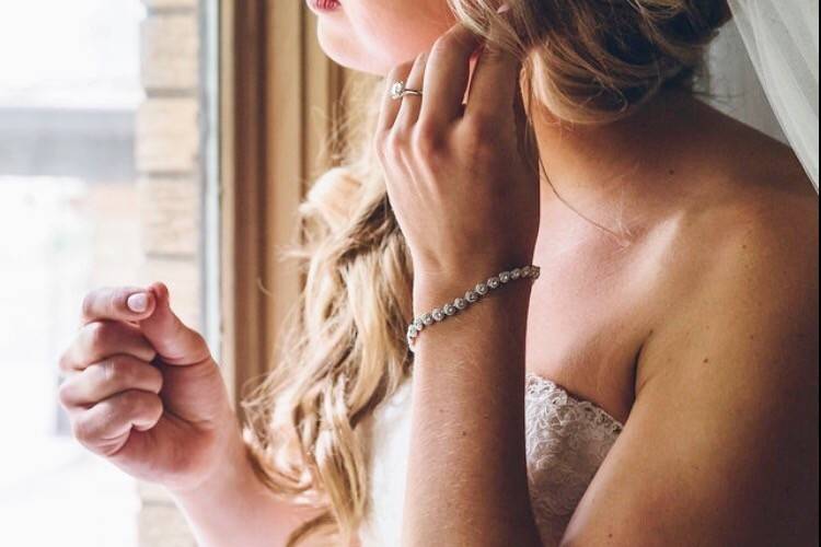 Bride by the window