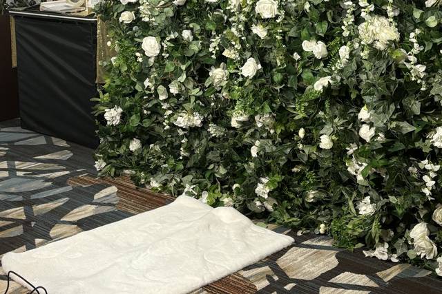 Flower wall backdrop