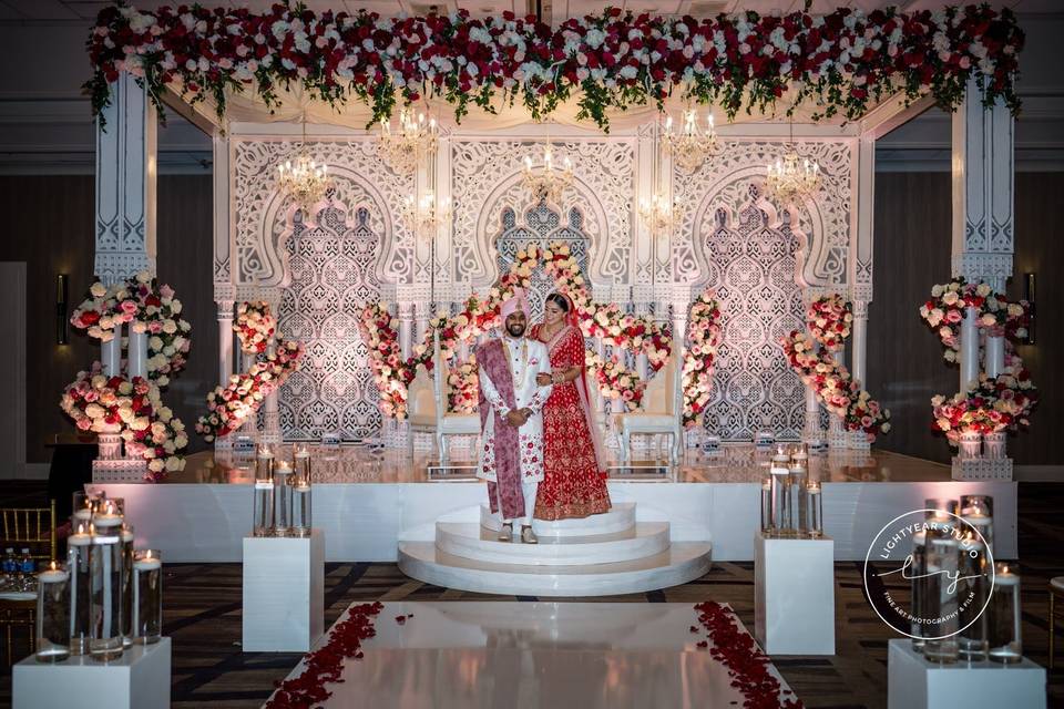 Pillar Mandap decor