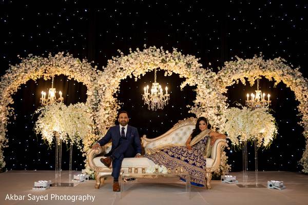 Reception floral arches