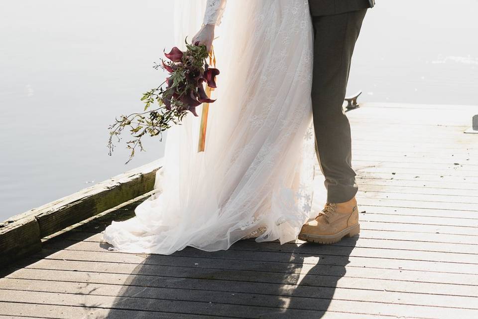 Bride and groom portraits