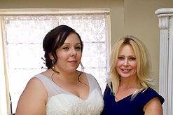 Bride and officiant